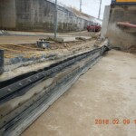 Innen- und außenliegendes Klemmfugenband im Bereich der ÖBB- Unterführung