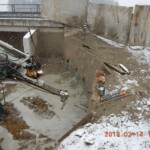 Herstellung der erforderlichen Spritzbetonwand im Bereich der ÖBB- Unterführung